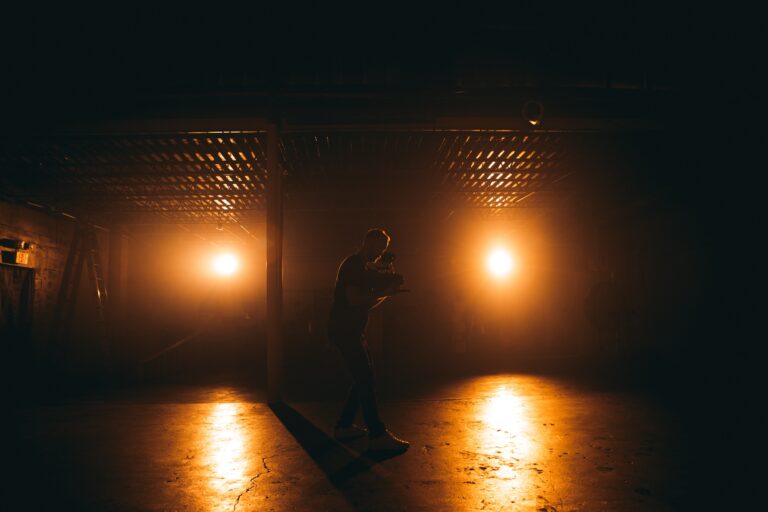 orange spotlight