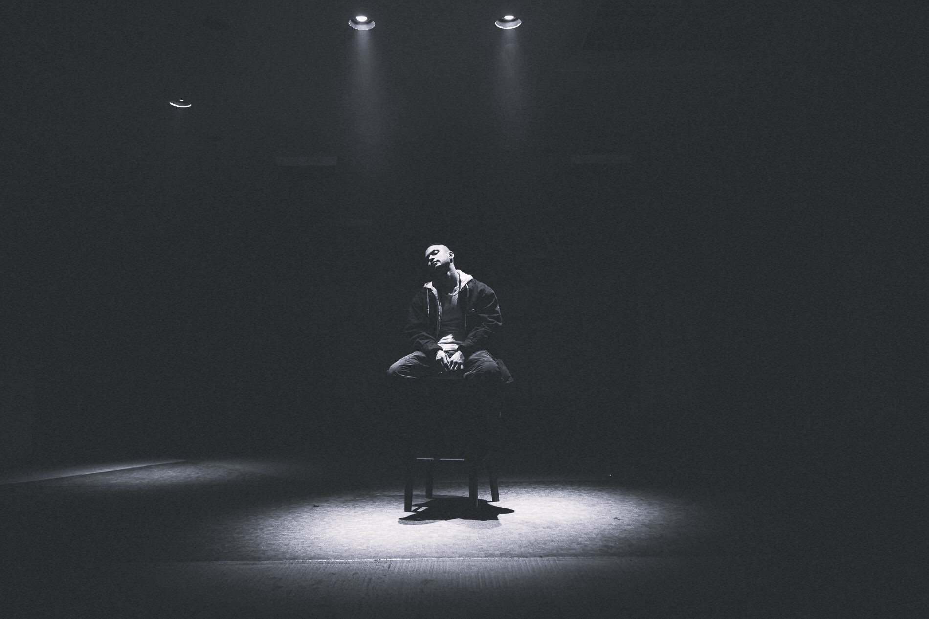 man on stage